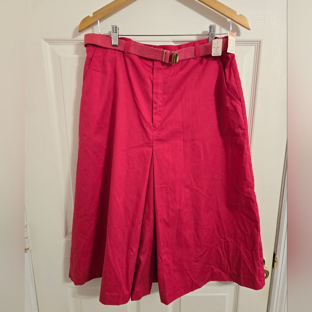 Camden Classics D.S. Ross Bright Pink Vintage Culottes Size 14 Deadstock